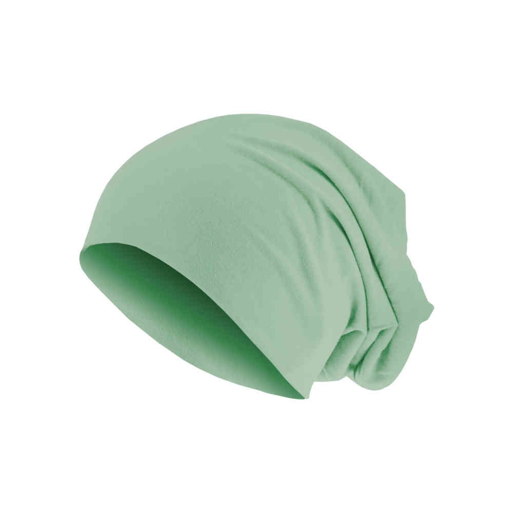 MSTRDS - Pastel Jersey Beanie lt.mint one size Beanie Muts - Groen